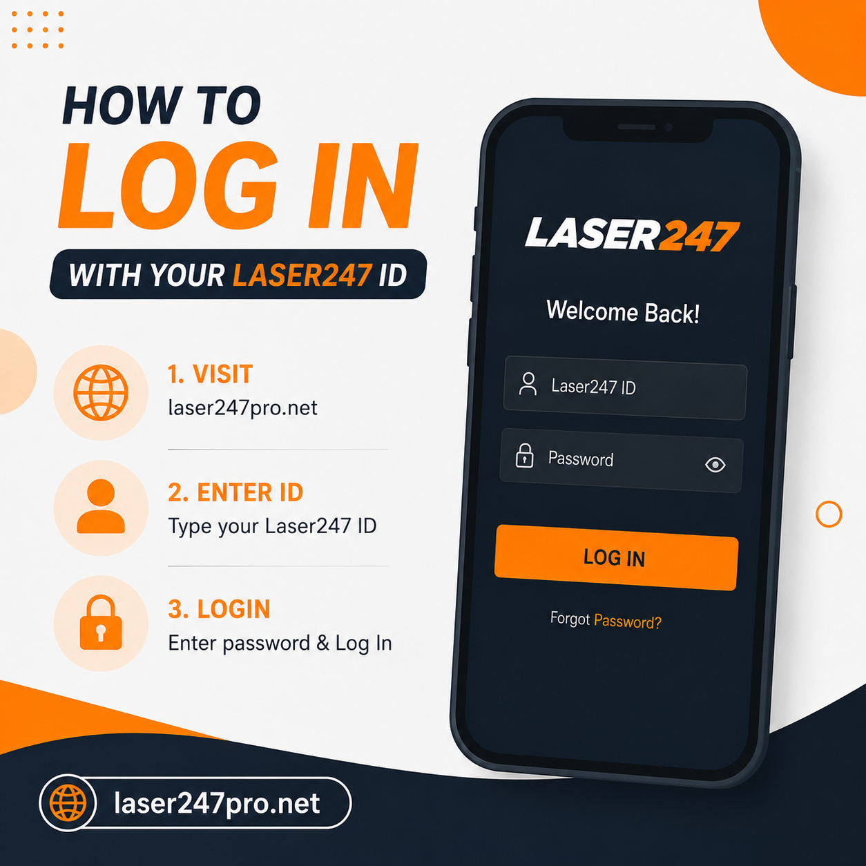 How to Log In With Your Laser247 ID​